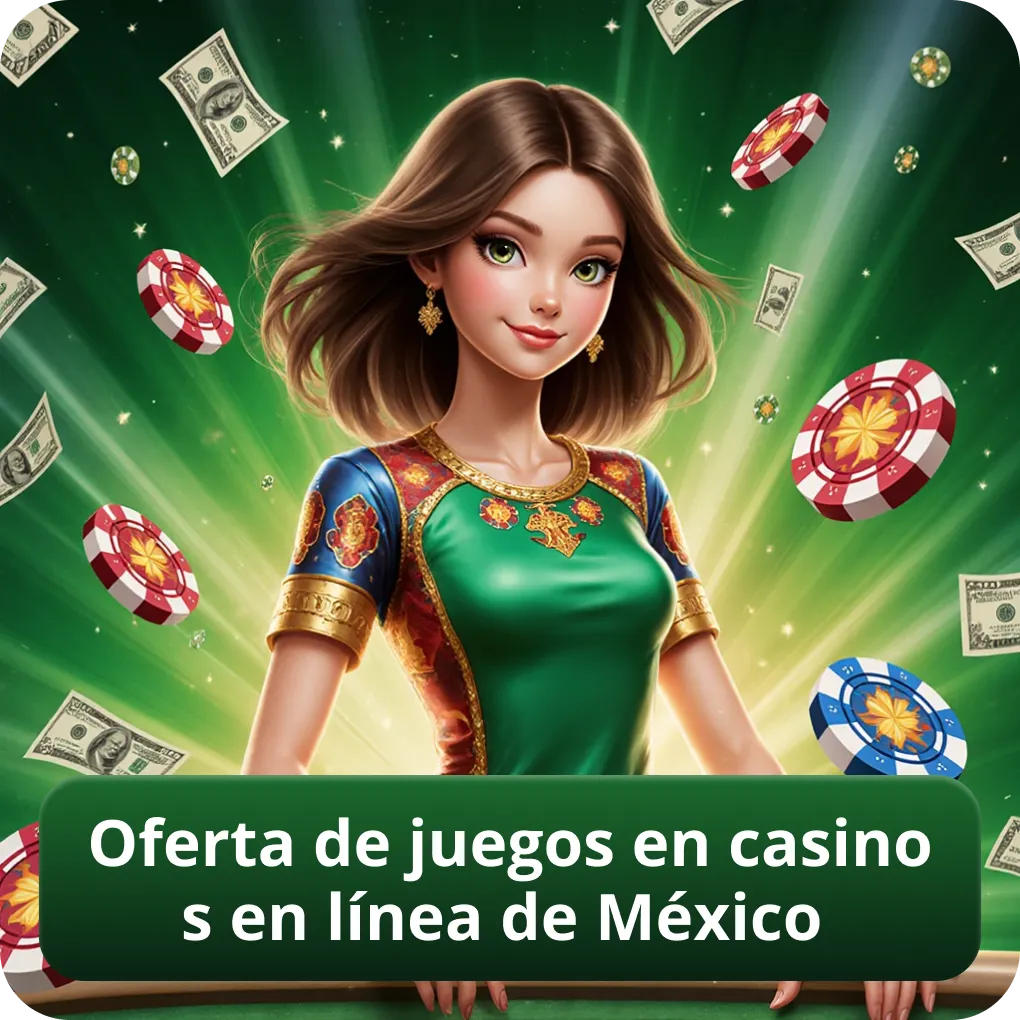 Oferta de juegos en casinos en línea de México