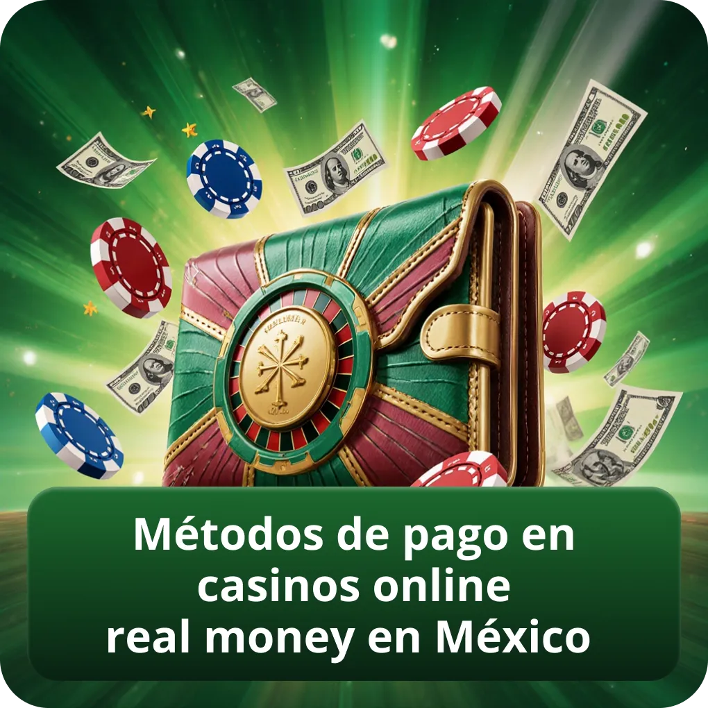 Métodos de pago en casinos online real money en México