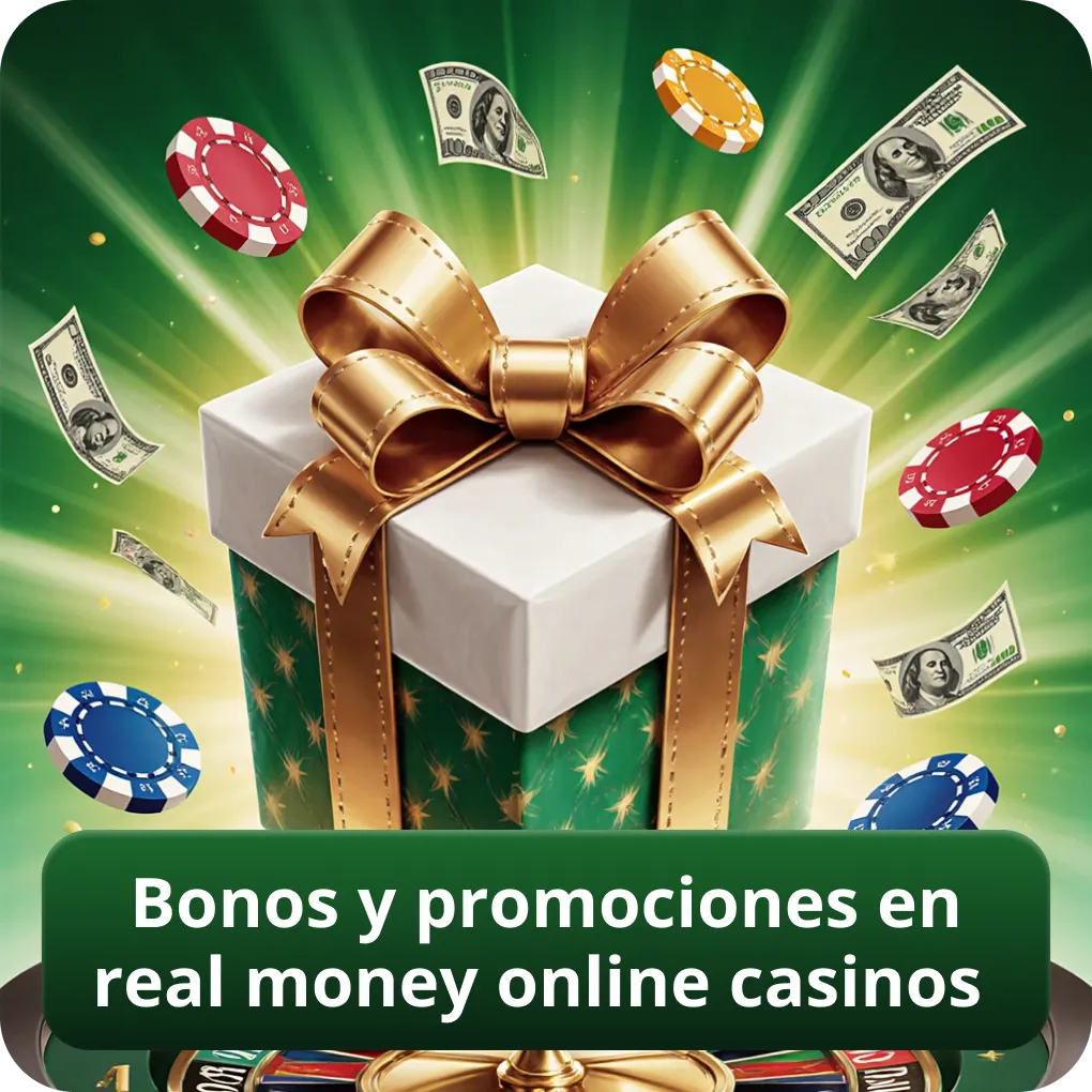 Bonos y promociones en real money online casinos